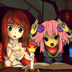 2 Personnages lisent un livre